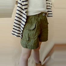 Load image into Gallery viewer, Khaki Green Parachute Cargo Skirt (3-12yrs)
