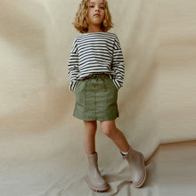 Load image into Gallery viewer, Khaki Green Parachute Cargo Skirt (3-12yrs)
