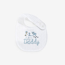 Load image into Gallery viewer, Blue Mummy/Daddy Baby 100% Cotton Bibs 2 Pack
