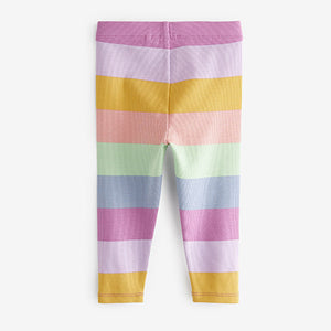 Rainbow Stripe Rib Jersey Leggings (3mths-6yrs)