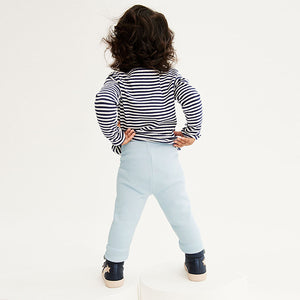 Light Blue Cosy Fleece Lined Leggings (3mths-6yrs)