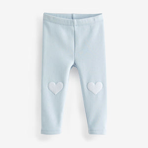 Light Blue Cosy Fleece Lined Leggings (3mths-6yrs)