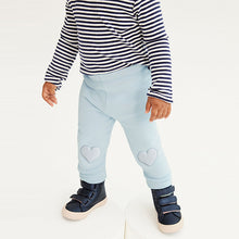 Load image into Gallery viewer, Light Blue Cosy Fleece Lined Leggings (3mths-6yrs)
