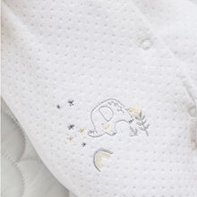 Load image into Gallery viewer, White Velour Baby Sleepsuit (0mths-2yrs)
