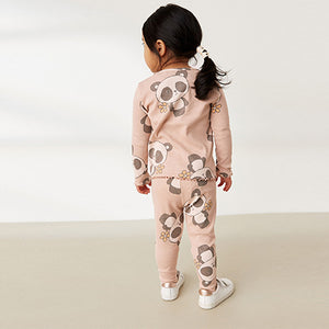 Cream Panda Top and Legging Set (3mths-6yrs)