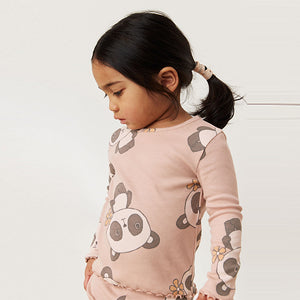 Cream Panda Top and Legging Set (3mths-6yrs)