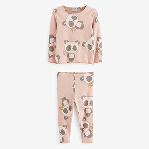 Cream Panda Top and Legging Set (3mths-6yrs)