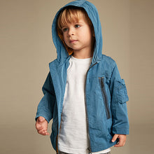 Load image into Gallery viewer, Blue Shower Resistant Utility Anorak (3mths-5-6yrs)
