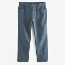 Load image into Gallery viewer, Blue Straight Fit Coloured Stretch Jeans
