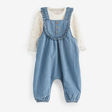 Load image into Gallery viewer, Baby 2pc Baby Dungaree &amp; Bodysuit Set (0mths-18mths)
