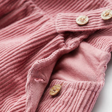 Load image into Gallery viewer, Pink Baby Corduroy Pinafore and Bodysuit Set (0mths-18mths)
