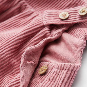 Pink Baby Corduroy Pinafore and Bodysuit Set (0mths-18mths)