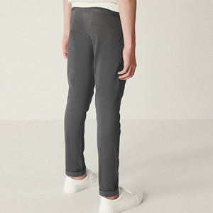 Charcoal Grey Skinny Fit Stretch Chino Trousers (3-12yrs)