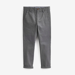 Charcoal Grey Skinny Fit Stretch Chino Trousers (3-12yrs)