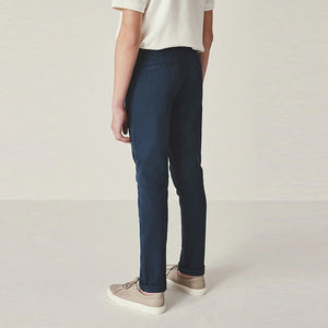French Navy Blue Skinny Fit Stretch Chino Trousers (3-12yrs)