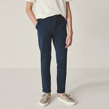Load image into Gallery viewer, French Navy Blue Skinny Fit Stretch Chino Trousers (3-12yrs)
