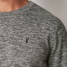 Load image into Gallery viewer, Charcoal Grey Regular Marl Crew Jumper
