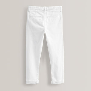 White Skinny Fit Stretch Chino Trousers (3-12yrs)