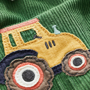 Green Baby Appliqué Corduroy Dungarees And Jersey Bodysuit Set (0mths-18mths)