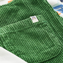 Load image into Gallery viewer, Green Baby Appliqué Corduroy Dungarees And Jersey Bodysuit Set (0mths-18mths)
