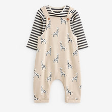 Load image into Gallery viewer, Neutral Baby Printed Dungarees And Jersey Bodysuit Set (0mths-18mths)
