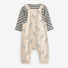 Load image into Gallery viewer, Neutral Baby Printed Dungarees And Jersey Bodysuit Set (0mths-18mths)
