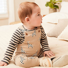 Load image into Gallery viewer, Neutral Baby Printed Dungarees And Jersey Bodysuit Set (0mths-18mths)
