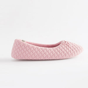 Pink Quilted Ballet Slippers