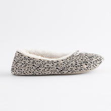 Load image into Gallery viewer, Grey Leopard Ballet Slippers
