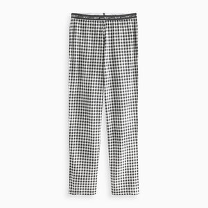 Charcoal Grey Gingham Cotton Short Sleeve Pyjamas