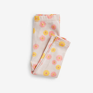 Pink/Yellow Bunny Floral Pyjamas 3 Pack (1.5-8yrs)