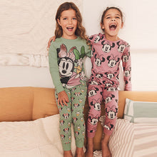 Load image into Gallery viewer, Pink/Green Minnie Mouse &amp; Daisy Duck Pyjamas 2 Packs (9mths-8yrs)
