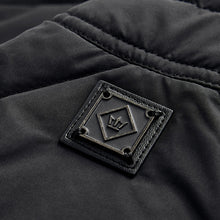 Load image into Gallery viewer, Black Diamond Quilt Biker Coat
