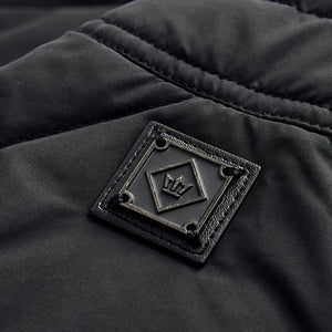 Black Diamond Quilt Biker Coat