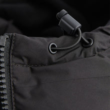 Load image into Gallery viewer, Black Shower Resistant Padded Hooded Gilet
