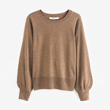 Load image into Gallery viewer, Camel Brown Crew Neck Jumper
