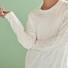 Load image into Gallery viewer, Ecru White Cosy Crew Neck Long Sleeve Jumper
