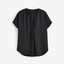 Load image into Gallery viewer, Black Short Sleeve Overhead Top
