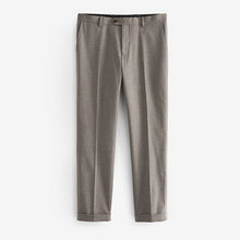 Load image into Gallery viewer, Taupe Natural Herringbone Suit Trousers
