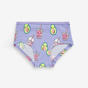 Pink/Grey Avocat Hipster Briefs 5 Pack (2-12yrs)