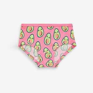 Pink/Grey Avocat Hipster Briefs 5 Pack (2-12yrs)