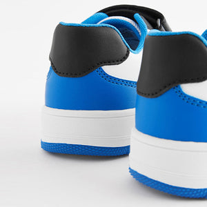 White/Blue Elastic Lace Trainers (Older Boys)