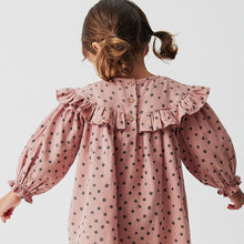 Load image into Gallery viewer, Pink Spot Ruffle Dress And Tights Set (3mths-6yrs)
