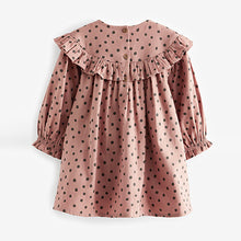 Load image into Gallery viewer, Pink Spot Ruffle Dress And Tights Set (3mths-6yrs)
