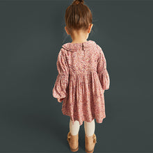 Load image into Gallery viewer, Pink Printed Shirred Dress (3mths-6yrs)
