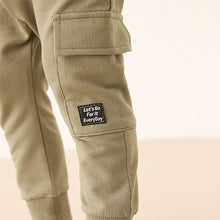 Load image into Gallery viewer, Light Khaki Green Super Skinny Utility Joggers (3mths-6yrs)
