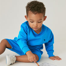 Load image into Gallery viewer, Cobalt Blue Sweatshirt and Shorts Set (3mths-6yrs)
