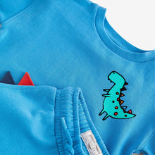 Load image into Gallery viewer, Blue Dinosaur Character Sweatshirt and Jogger Set (3mths-6yrs)
