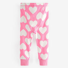 Load image into Gallery viewer, Pink/White Heart, Spot And Star Pyjamas 3 Pack (9mths-8yrs)
