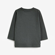 Load image into Gallery viewer, Charcoal Grey Long Sleeve Plain T-Shirt (3mths-6yrs)
